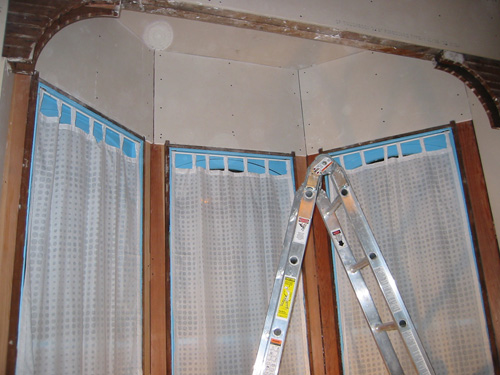 drywall: bay walls