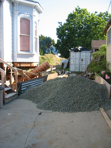 New gravel pile