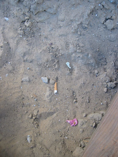 Yet another Contractor A cigarette butt