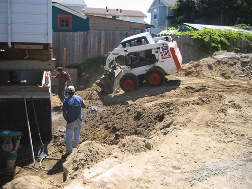 Bobcat helping