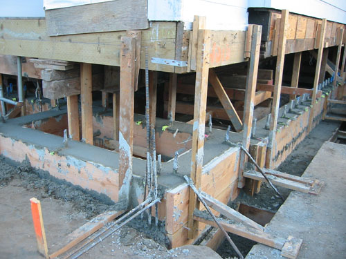 Front porch foundation