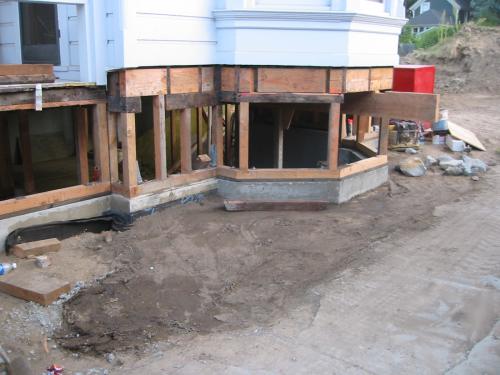 side bay backfilled