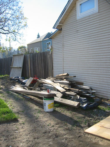 Cottage pile - before