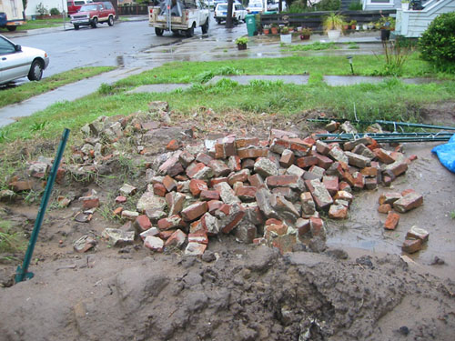 Pile of bricks