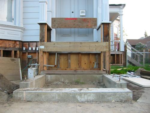 missing front stairs