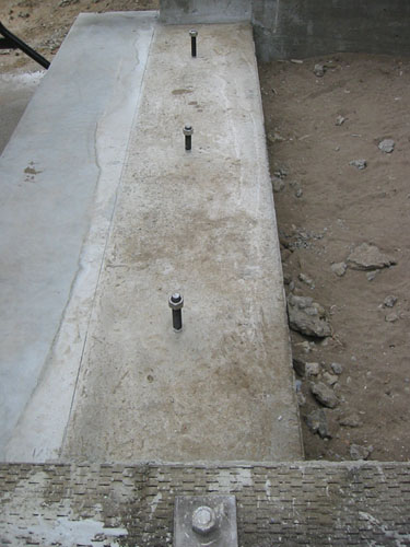 Footing, no formwork