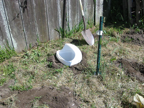 Bin in the ground