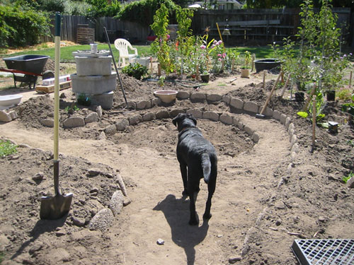 Finished catchment basin