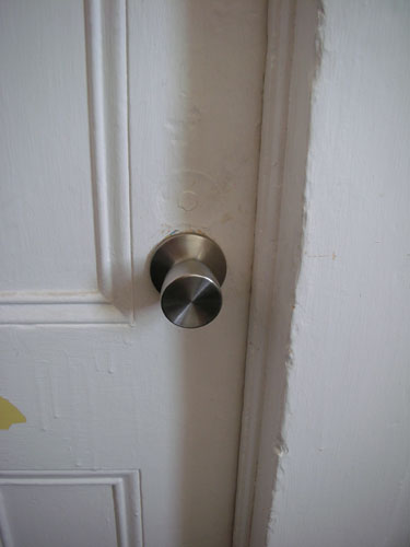 New doorknob