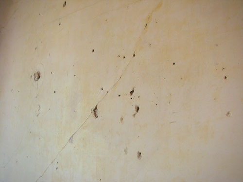 Holes in plaster