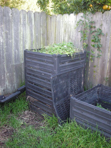 Full compost bin