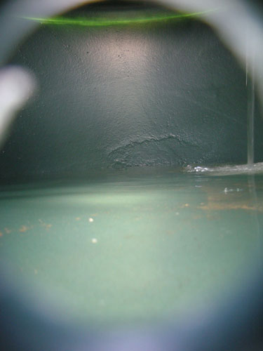 View into the tank