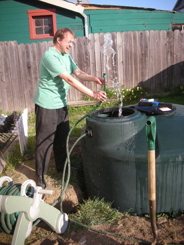 Sump water coming out of the pump