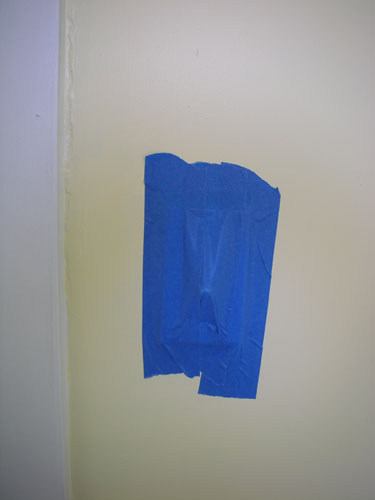 Taped light switch