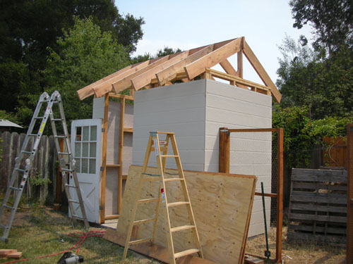 Rafters in place