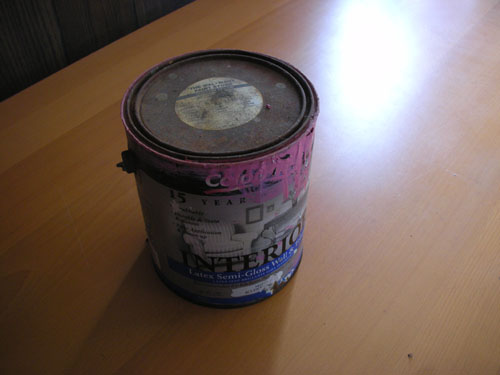 Can of Sassy Pink paint