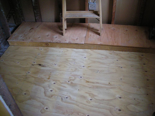 Plywood floor