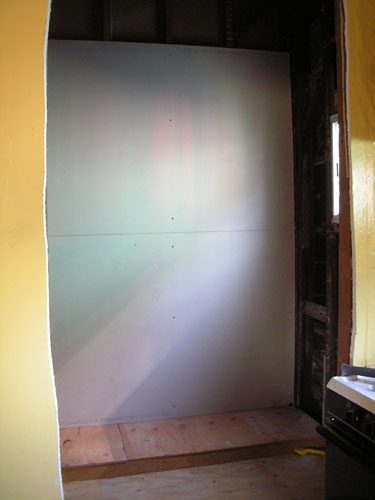 Partially drywalled