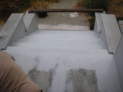 Painting the stairs