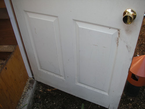 Door to the chicken room