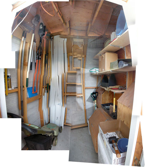 Shed insides