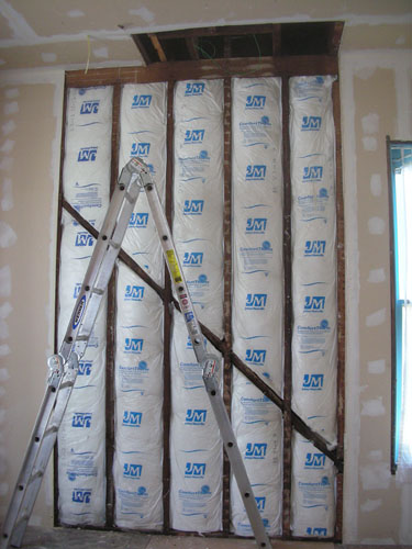 Insulation installed