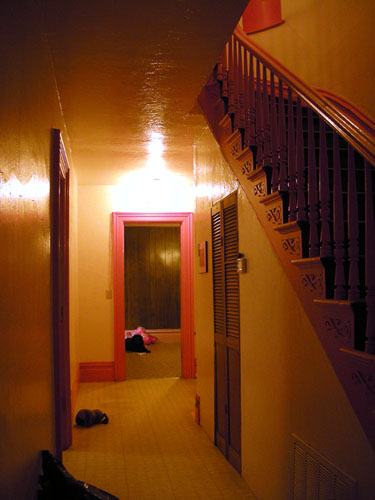 Front hall looking to the dining room