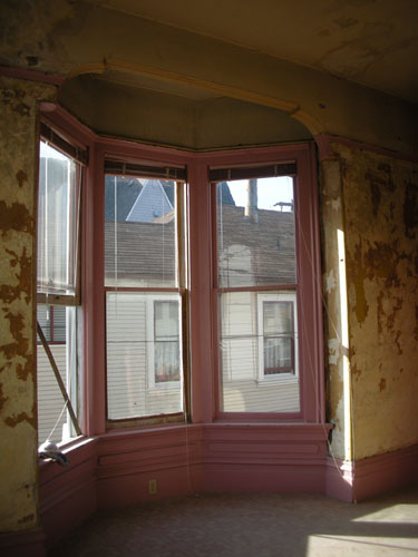 Dining room window, opened up