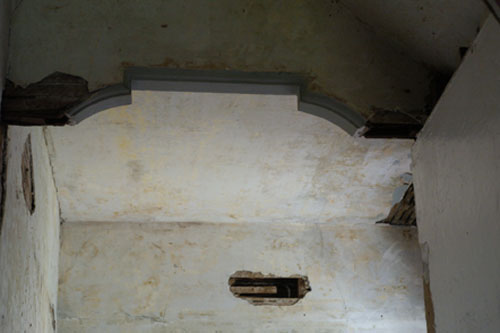 Back hall ceiling