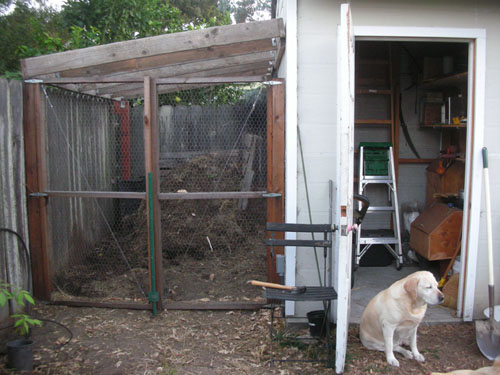 New side roof for the chicken yard