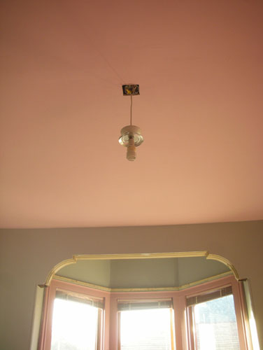 The old light fixture