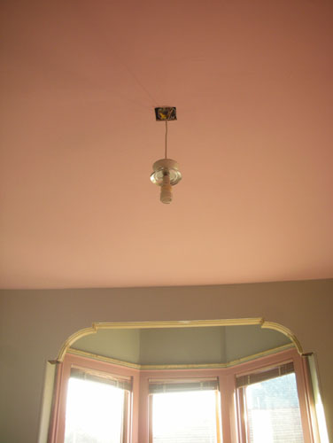 The old light fixture