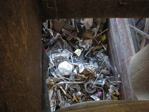 Pre-sorted metals bin