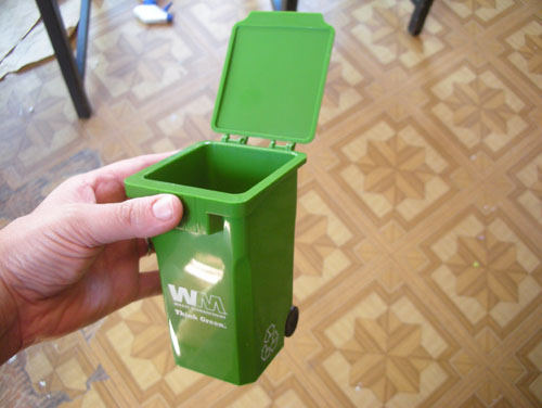 Toy green bin