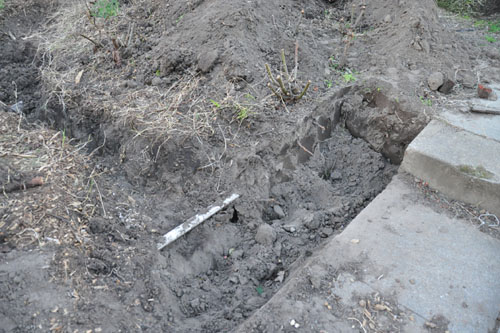 Pipe in the trench