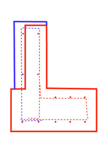 Rebar plan in section