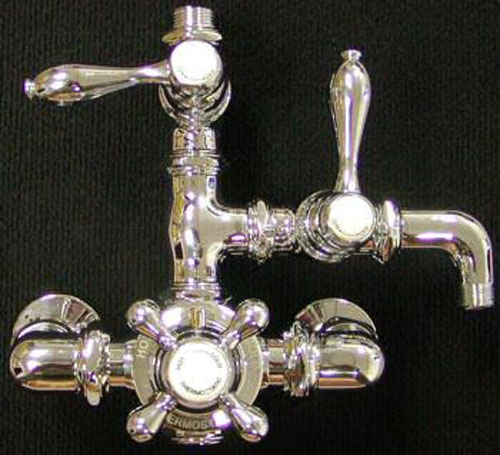 Steampunk shower controls