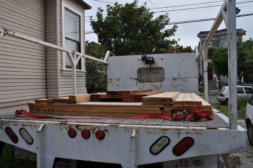 Loading the truck