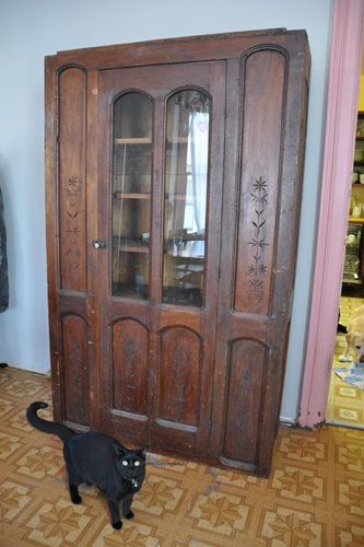 The cabinet in original condition