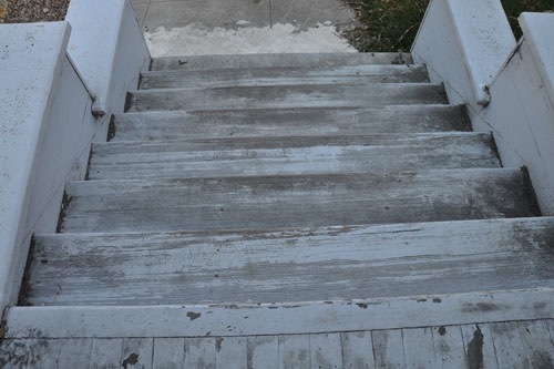 The steps, before