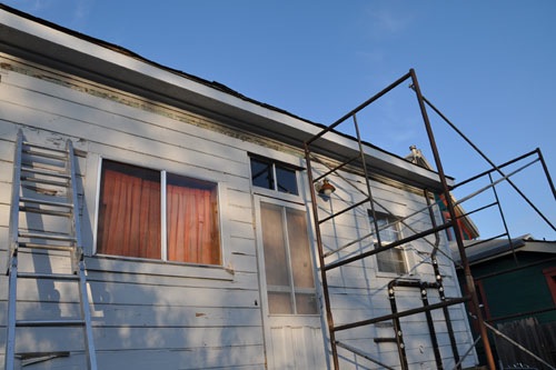 The back eaves boxed in