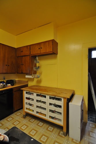 Kitchen cabinet before