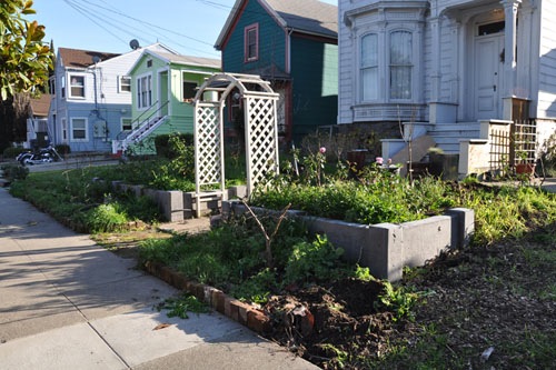 The front walk, after