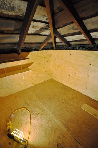 After I sanded the floor for two hours