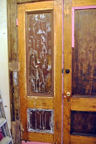 Stripping the door panels