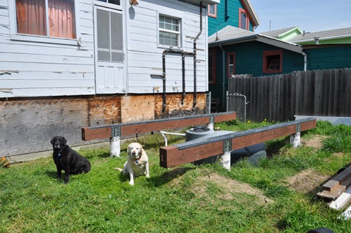 Deck Protector on the beams