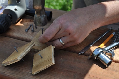 Making spacers for the boards