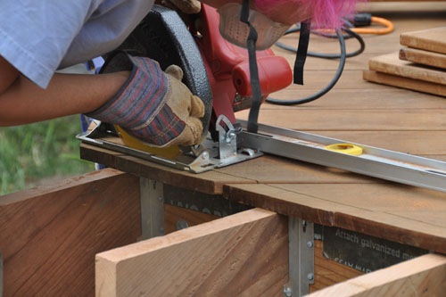 Trimming the boards