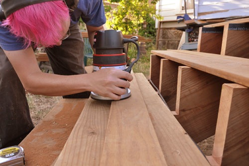 Routing the edge of the deck board