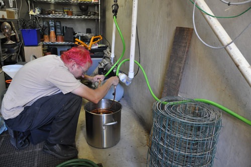 Chilling the wort with the tank water